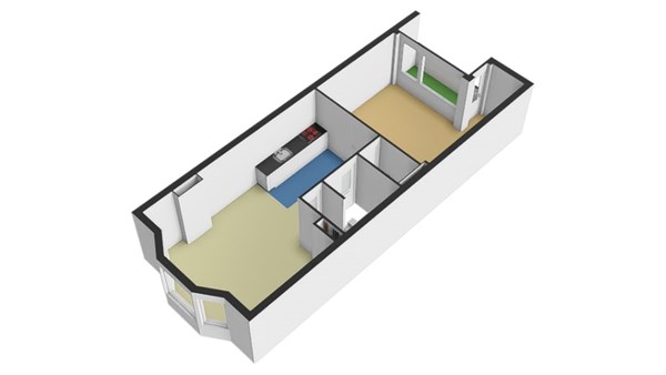 Floorplan - Schoonderloostraat 201, 3024 TT Rotterdam